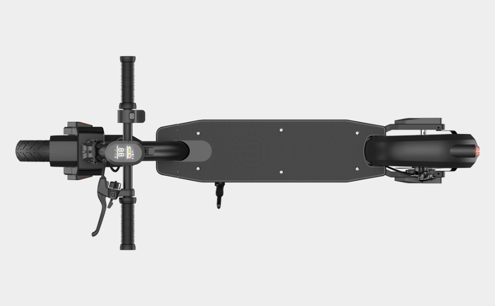 blvd elite electric scooter top view deck