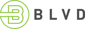 green and grey blvd scooters landscape logo