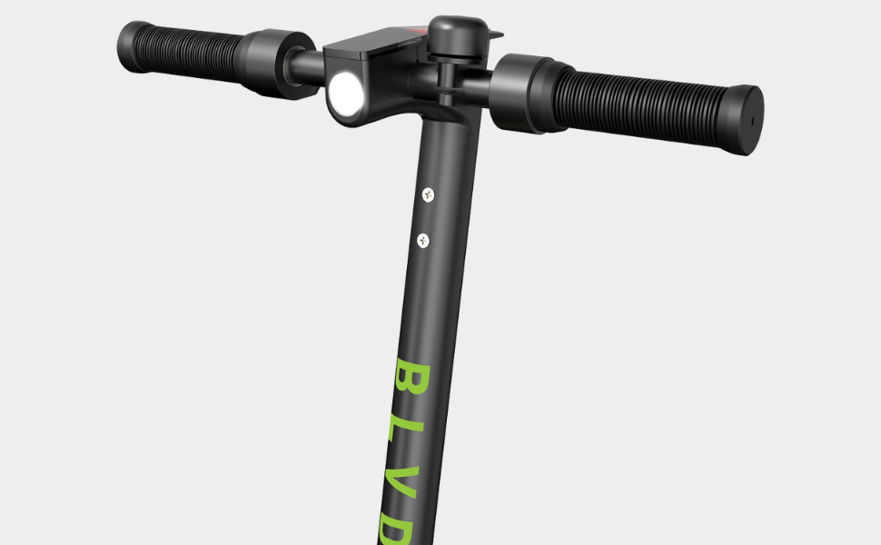 blvd urbn plus electric scooter led handlebar front