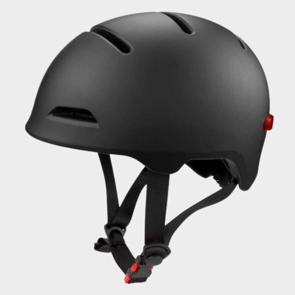 blvd bluetooth smart helmet side view with strap