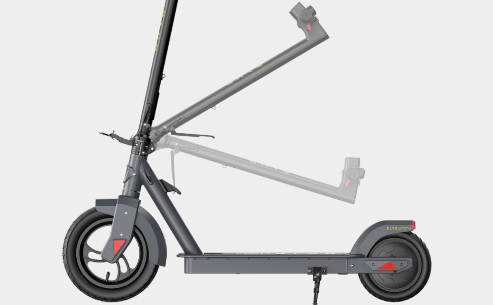 blvd urbn plus electric scooter large front wheel