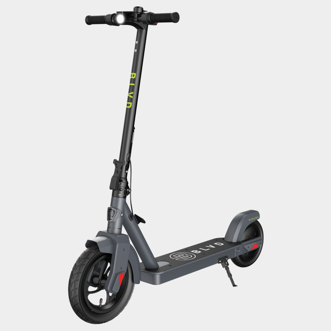 blvd urbn plus electric scooter front three quarter angle